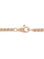 Medium Box Chain Necklace 18K Rose Gold