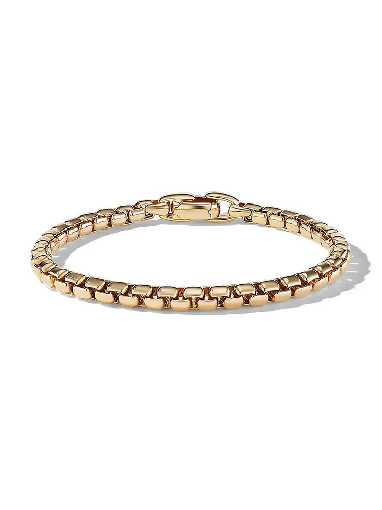 Box Chain Bracelet 18K Yellow Gold