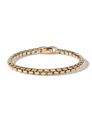 Box Chain Bracelet 18K Yellow Gold