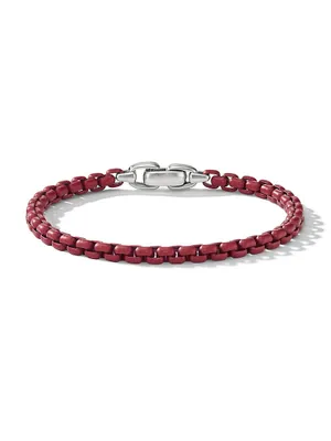 Box Chain Bracelet Sterling Silver