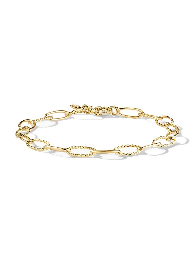 Stax Oval Link Bracelet 18K Yellow Gold