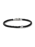 Spiritual Beads Evil Eye Bracelet Sterling Silver