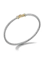 Buckle Bracelet 18K Yellow Gold with Pavé Diamonds