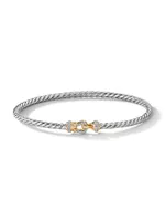 Buckle Bracelet 18K Yellow Gold with Pavé Diamonds