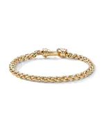 Wheat Chain Bracelet 18K Yellow Gold