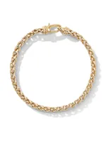 Wheat Chain Bracelet 18K Yellow Gold