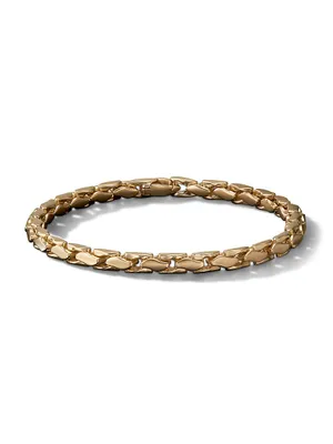 Fluted Chain Bracelet 18K Yellow Gold