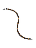 Spiritual Beads Alternating Bracelet with Black Onyx and Tiger's Eye