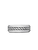 Cable Inset Band Ring