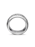 Cable Inset Band Ring