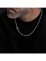 Streamline® Cross Station Necklace with Pavé Black Diamonds