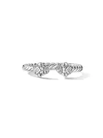 Renaissance Ring 18K White Gold with Pavé Diamonds