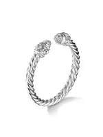 Renaissance Ring 18K White Gold with Pavé Diamonds