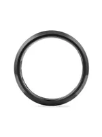 Streamline® Beveled Band Ring Black Titanium