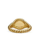 Sculpted Cable Pinky Ring 18K Gold