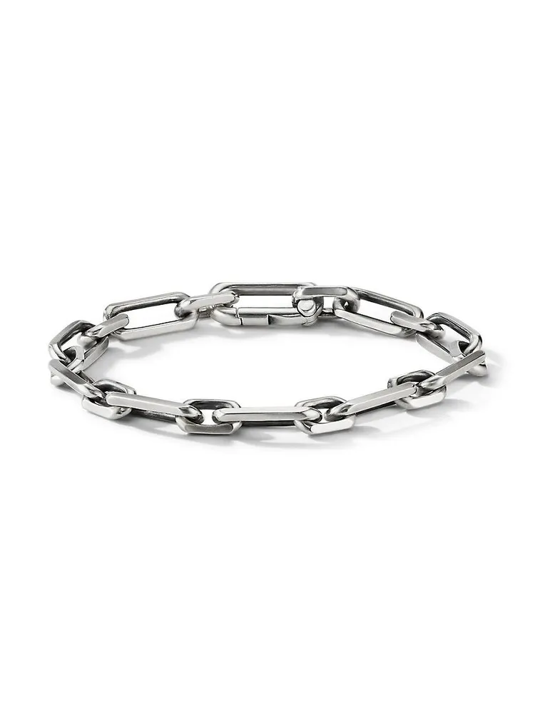 Elongated Open Link Chain Bracelet