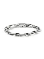 Elongated Open Link Chain Bracelet