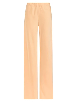 Satin High-Rise Pants