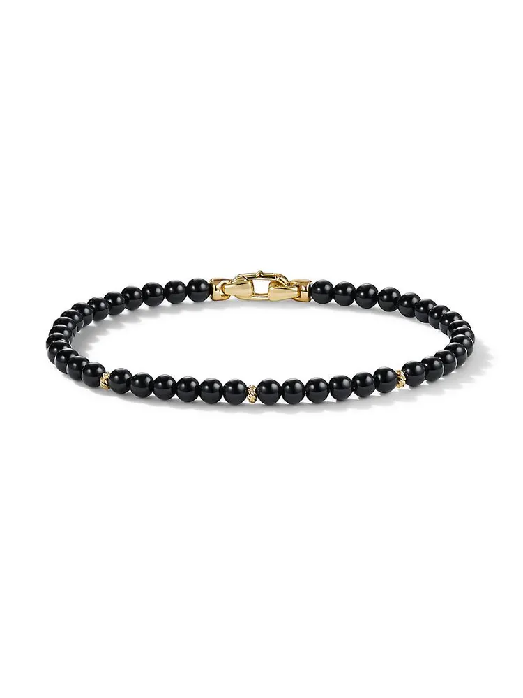 Bijoux Spiritual Beads Bracelet with 14K Yellow Gold