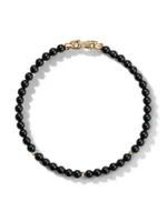 Bijoux Spiritual Beads Bracelet with 14K Yellow Gold