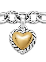 Cable Collectibles® Cookie Classic Heart Bracelet with 18K Yellow Gold