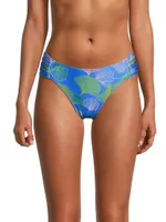 Ocean Leaf Low-Waist Bikini Bottom