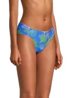 Ocean Leaf Low-Waist Bikini Bottom