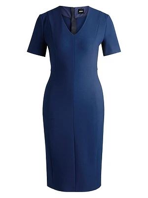 V-Neck Business Dress