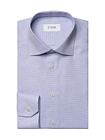 Houndstooth Cotton Twill Shirt