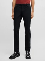 Slim-Fit Trousers a Cotton Blend with Stretch