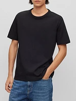 Pima-Cotton Regular-Fit T-Shirt with Contrast Logo