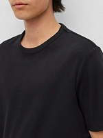 Pima-Cotton Regular-Fit T-Shirt with Contrast Logo