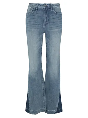 Outer Seam Mid-Rise Jeans