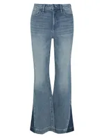 Outer Seam Mid-Rise Jeans