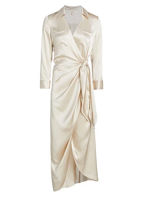 Kadi Silk Wrap Dress