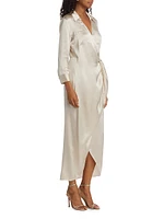 Kadi Silk Wrap Dress