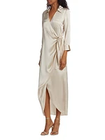 Kadi Silk Wrap Dress