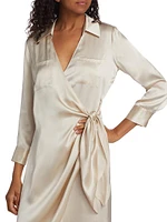 Kadi Silk Wrap Dress