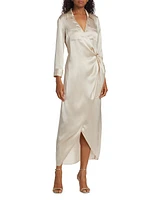 Kadi Silk Wrap Dress