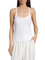 Scoopneck Rib-Knit Tank