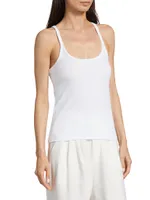 Scoopneck Rib-Knit Tank