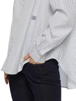 Striped High-Low Shirt