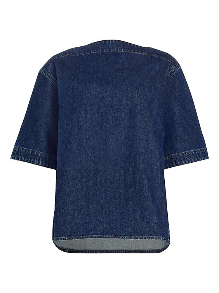 Denim Boxy Tee