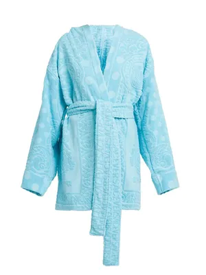 Belted Terry Jacquard Robe