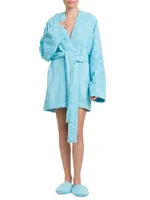 Belted Terry Jacquard Robe