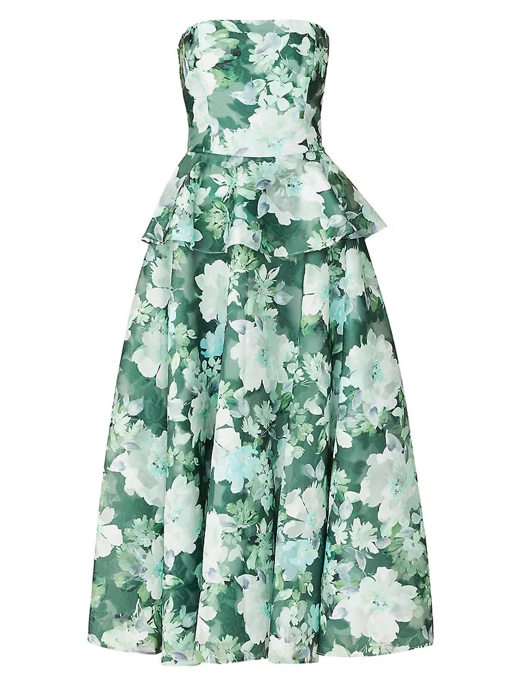 Hilde Strapless Floral Dress