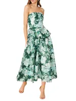 Hilde Strapless Floral Dress