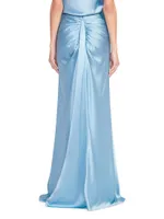 Voyage Satin Fishtail Maxi Skirt