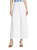 Houston High-Rise Crop Wide-Leg Pants