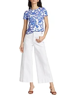 Houston High-Rise Crop Wide-Leg Pants